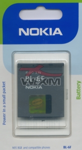 Batterie Nokia d'origine BL-6F (N95 8Gb)