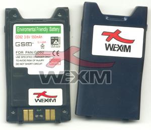 Batterie Panasonic GD92 - 550 mAh Li-ion - bleue