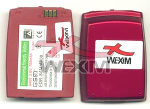 Batterie Samsung A400 - 700 mAh Li-ion - rouge