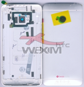 Vitre arrière d'origine HTC One(blanc)