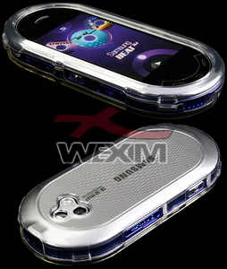 Coque de protection CrystalCase pour Samsung M7600 Platine