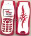 Façade Nokia 8210 blanc-rouge tatoo