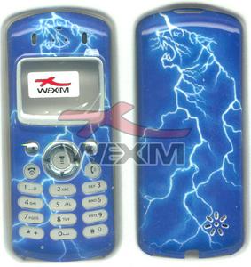 Fa&ccedil;ade Motorola C330 bleue &eacute;clairs tigre