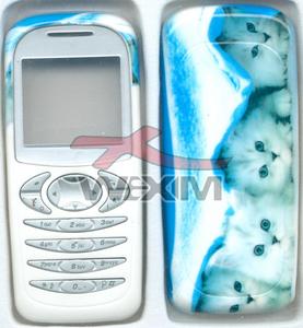 Fa&ccedil;ade Sagem My X-2 blanc-bleu chatons