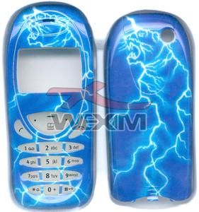 Fa&ccedil;ade Siemens C55 bleue &eacute;clairs tigre