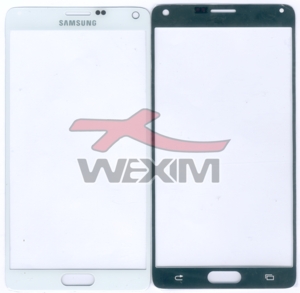 Vitre d'ecran pour Samsung Galaxy Note4 (blanc)