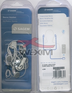 Kit pieton stéréo d'origine Sagem My-700X