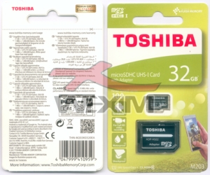 Carte mémoire SDHC 32Go Toshiba 2-en-1 (Class 10)