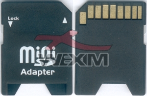 Adaptateur carte mémoire MiniSD->SD
