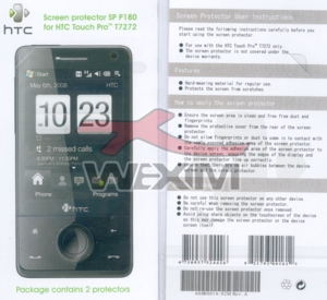 Protection d'écran d'origine HTC Touch Pro (2 pièces)