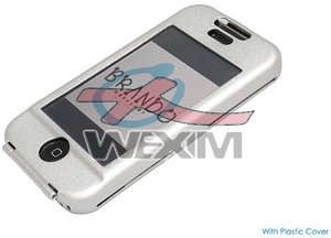 Etui aluminium brossé Apple iPhone (vitre)