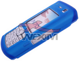 Etui silicone Nokia N70 (bleu)