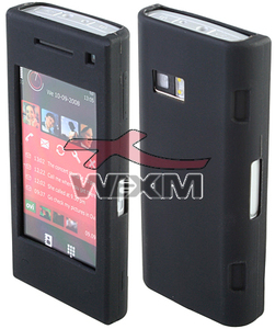 Etui silicone Nokia X6 (noir)