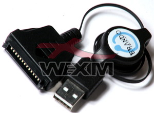 Câble rétractable USB Sony Clie N/S Series