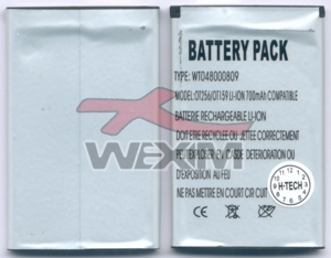 Batterie Alcatel OT-E256 - 700 mAh Li-ion