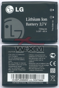 Batterie d'origine LG KG275 - LGIP-411