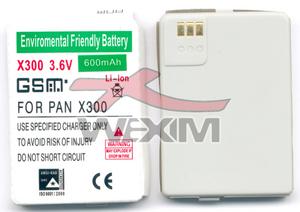 Batterie Panasonic X300 - 600 mAh Li-ion