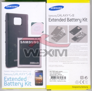 Batterie d'origine Samsung Galaxy S II i9100 (haute capacité + coque)