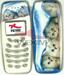 Façade Nokia 3410 blanc-bleu chatons