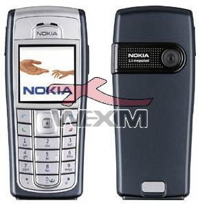 Façade d'origine Nokia 6230i bleu foncé