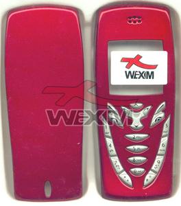 Façade Nokia 7210 rouge métallisé