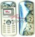 Façade Motorola C330 blanc-bleu chatons