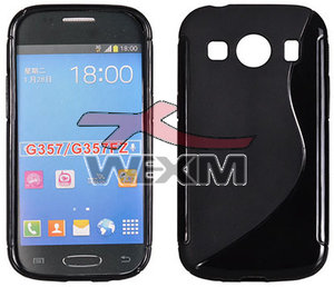 Housse noire Samsung Galaxy Ace4 G357