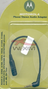 Adaptateur audio Motorola 2.5mm vers 3.5mm