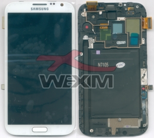 Ecran LCD Samsung Galaxy Note2 N7105 (blanc)