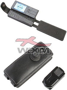 Etui cuir HTC S740 (flip)