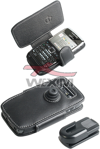 Etui cuir Nokia E71 (side)