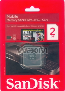 Carte mémoire Memory Stick Micro M2 2 Go SanDisk