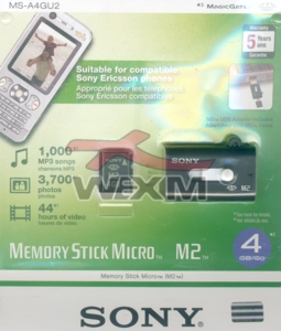 Carte mémoire Memory Stick Micro M2 4 Go Sony + lecteur USB
