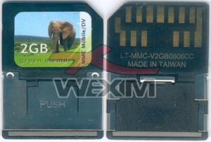 Carte mémoire RS-MMC Mobile 2 Go + adaptateur