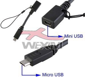 Adaptateur miniUSB vers microUSB(d'origine Motorola)