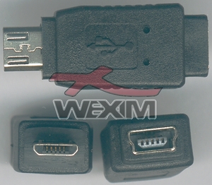 Adaptateur miniUSB vers microUSB