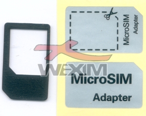 Adaptateur carte microSIM vers carte mini-SIM (SIM standard)