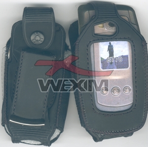 Housse Luxe noire Samsung E770