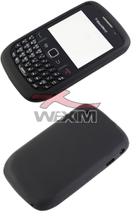 Etui silicone BlackBerry Curve 8520 (noir)