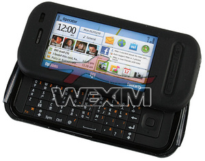 Etui silicone Nokia C6 (noir)
