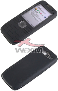 Etui silicone Nokia E52 (noir)