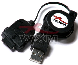 Câble rétractable USB MiTAC Mio 168