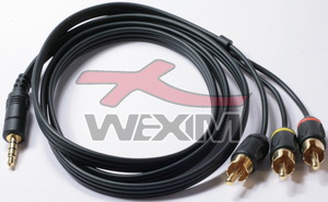 Câble Audio-Vidéo RCA longueur 1m